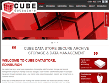 Tablet Screenshot of cubedatastore.com